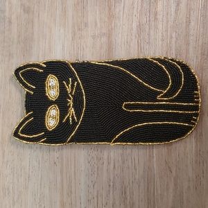 Cat beaded glasses holder